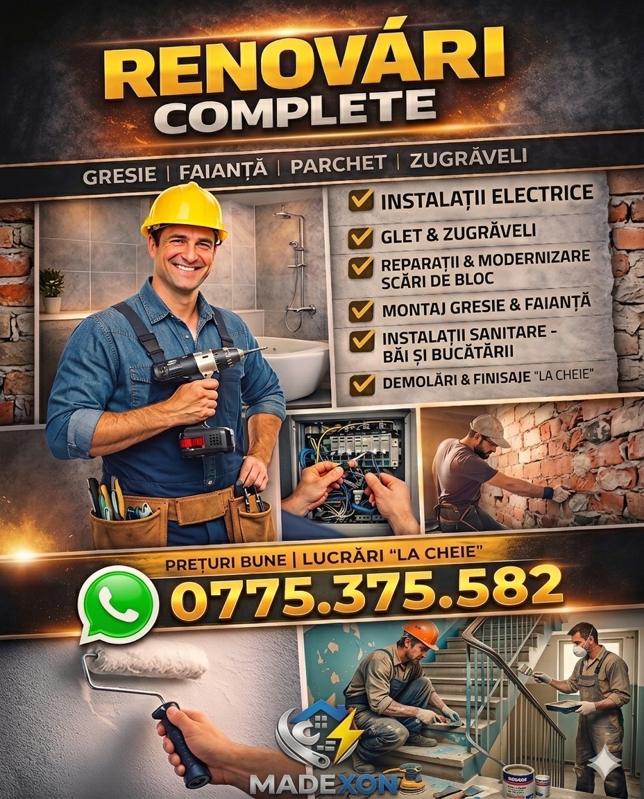 Renovări complete Madexon - echipă profesională